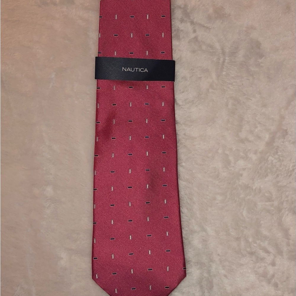 Nautica Tie; Hot Pink; 100% Silk; NWT; Fathers Day; GORGEOUS!